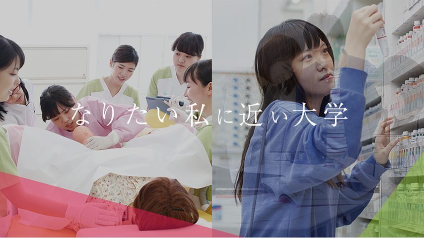 宝塚大学 school banner